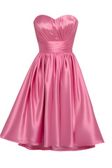 Fototapeta premium Pink evase strapless dress
