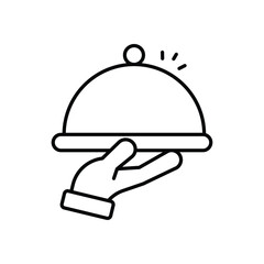 Room Service Vector icon