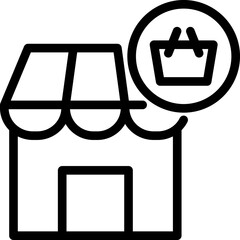 Store line icon