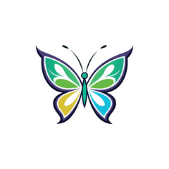 butterfly logo design vector 