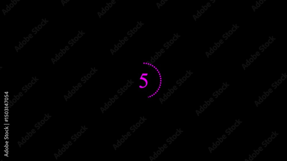 Aufkleber futuristic 10 seconds countdown timer modern circle. circle countdown timer motion graphics on magen