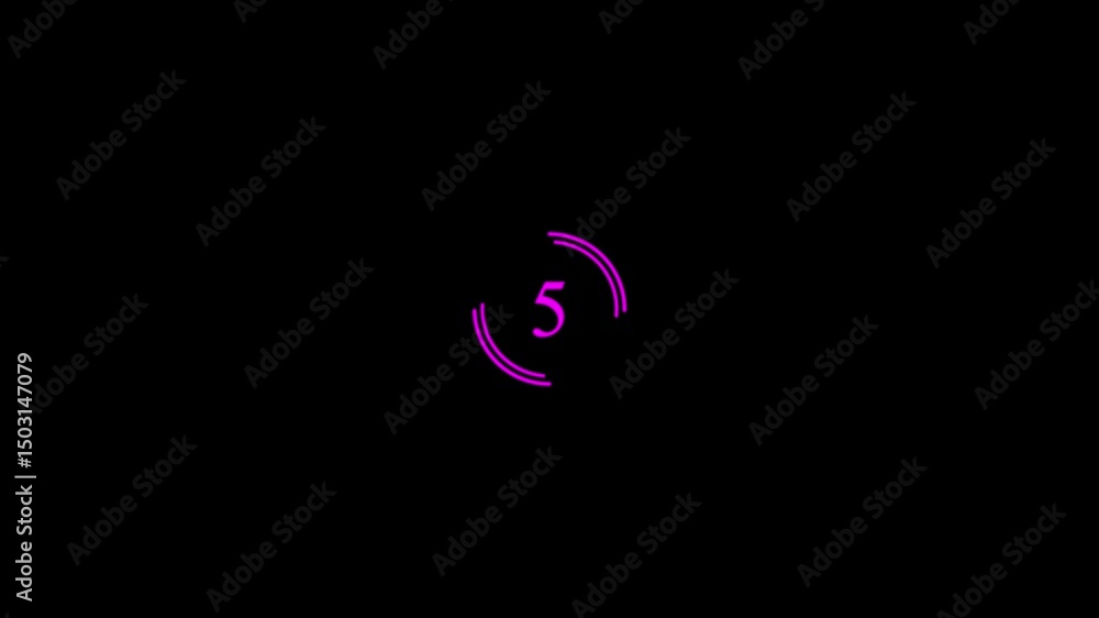 Poster digital abstract circle going in double round and layer magenta color circles endless counting. doub
