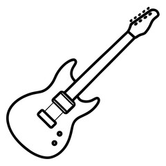 Obraz premium electric guitar vector illustration