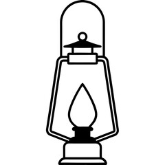 Obraz premium oil lamp isolated on white