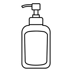 set of cosmetic bottles