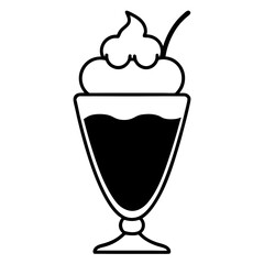 ice cream with chocolate