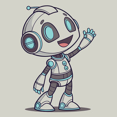 Fototapeta premium Charming 3D Vector Illustration of Small Round Cute Character Playful Cartoon Design Digital Art