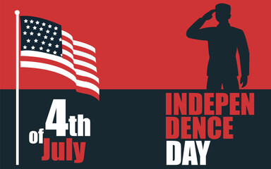 Happy Independence Day, USA Independence Day design, Simple Celebrating USA Independence day design with Beer and fireworks