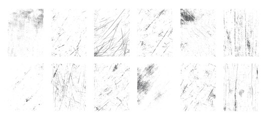 Dirty grunge texture vector collection. Use by  texture, page, background, scratch, grain, frame, paint, design.