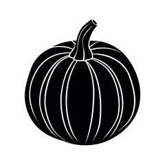 pattypan squash silhouette vector