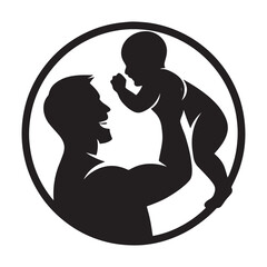 Vector Silhouette of Dad Lifting Baby – Parenting and Love Symbol
father-baby-silhouette-love-vector.eps
