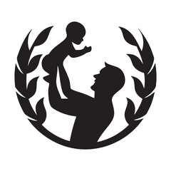Vector Silhouette of Dad Lifting Baby – Parenting and Love Symbol
father-baby-silhouette-love-vector.eps
