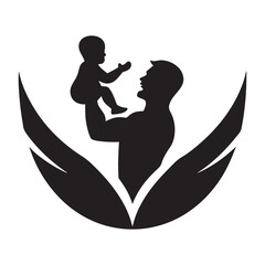 Vector Silhouette of Dad Lifting Baby – Parenting and Love Symbol
father-baby-silhouette-love-vector.eps
