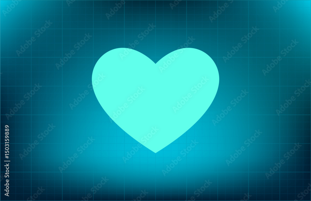 Poster vector icon on a blue background with a gradient