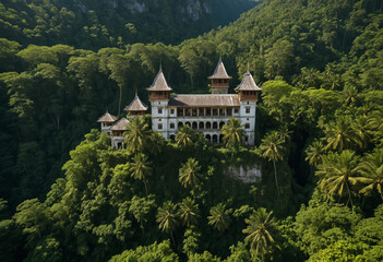 Fototapeta premium castle in the mountains