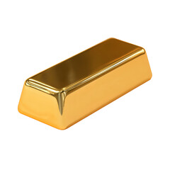 A gleaming gold bar, symbolizing wealth and prosperity. Its metallic sheen suggests value and financial security.