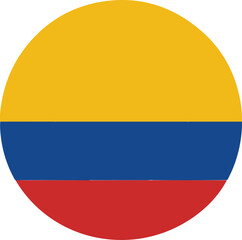columbia flag , round flag of colombia 