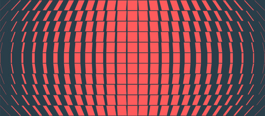 An expanding red grid on a black background gives the impression of motion and 3D depth. Clean and contemporary, it adds energy and volume to digital branding or sci-fi visuals. Ultra wide background