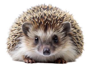 Fototapeta premium hedgehog isolated on white background. PNG Transparent file type with high definition quality And vibrant color grading Available.