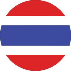 thailand flag round icon