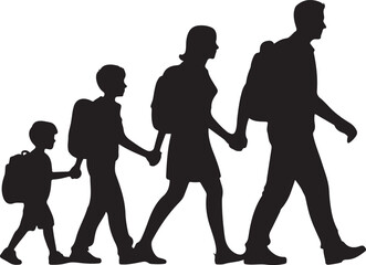 Happy Kids Going Back to School Silhouette

Backpacks & Books &ndash; First Day Silhouette Design

Back to School Bus Arrival Vector Art

Excited Students with Supplies Silhouette

Back to Learning &ndash; Classr