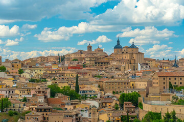 Toledo city skyline, cityscape of  Spain