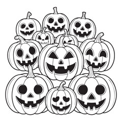 Sweet Halloween Coloring Pages for Adults