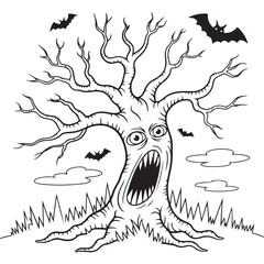 Obraz premium Sweet Halloween Coloring Pages for Adults
