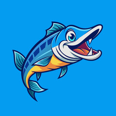 vector illustration of a fish