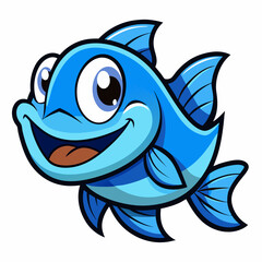 funny fish cartoon