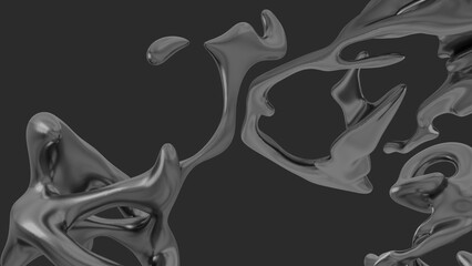 Charcoal Abstract Liquid Wallpaper 4K - Mesmerizing Desktop Background