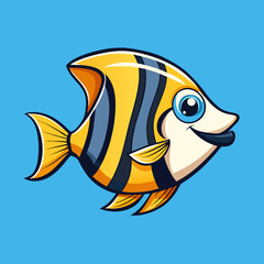 vector illustration of a fish