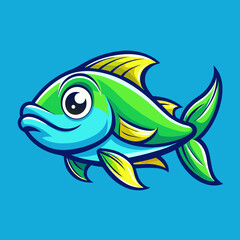 vector illustration of a fish