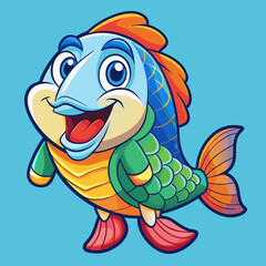 funny cartoon fish