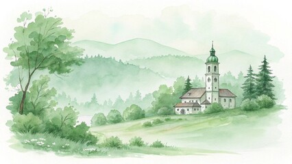 church in the mountains