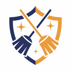 Janitorial Hygiene Logo Vector for Cleaners.