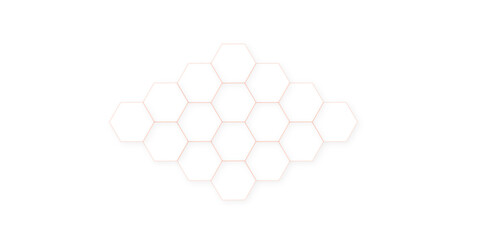 Abstract White Hexagonal Background. Luxury White Pattern. Futuristic abstract honeycomb technology white background. Geometric mesh cell texture	