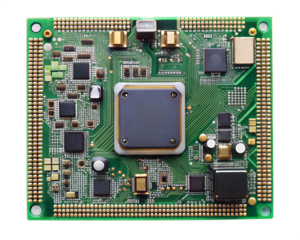 printed circuit board isolated on white background. PNG Transparent file type with high definition quality And vibrant color grading Available.