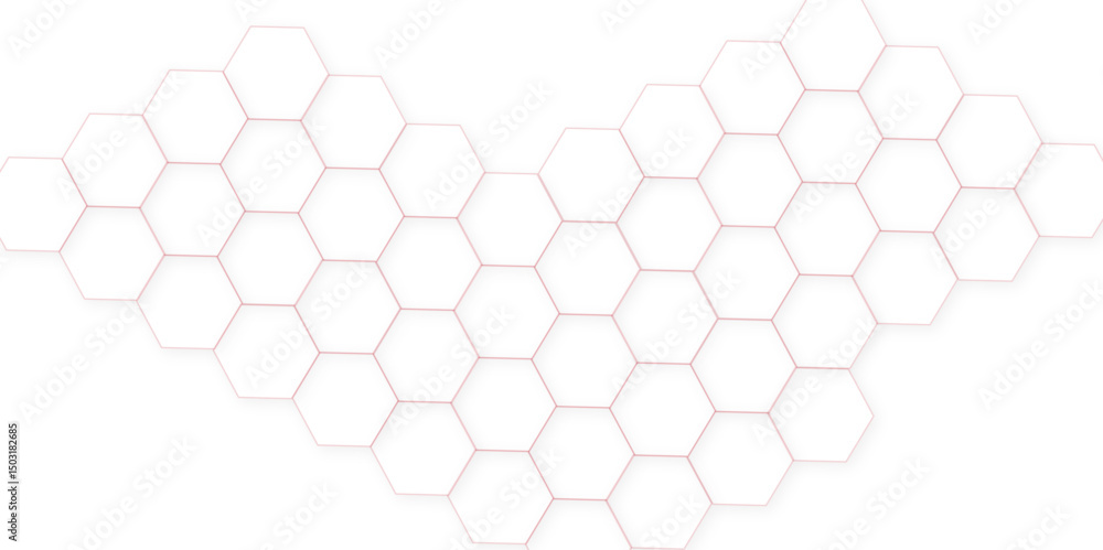 Poster abstract white hexagonal background. luxury white pattern. futuristic abstract honeycomb technology 