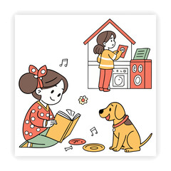 Minimal Doodle Illustrations of Everyday Objects