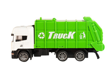 green dump truck toy isolated transparent png