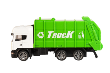 green dump truck toy isolated transparent png