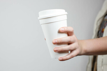 recycled coffee cup. recycle