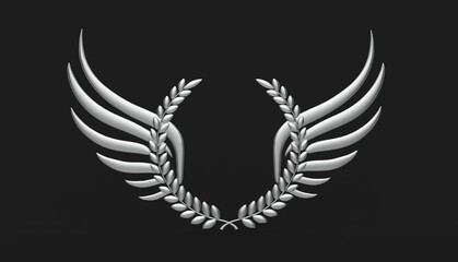 Obraz premium Wings Metal Logo