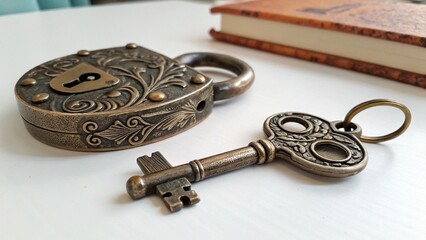 old key and lock