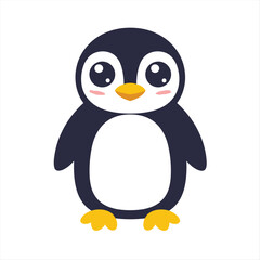 Vector illustration of cute penguin cartoon