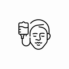 face iv drip icon sign vector