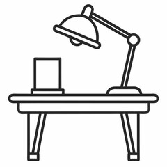 illustration of a table lamp