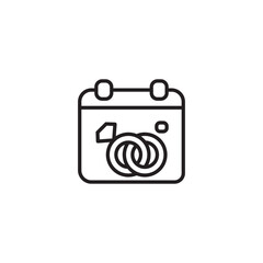 A black outline icon of a camera with a peace symbol inside its lens, possibly indicating a peaceful view or photography for peace.