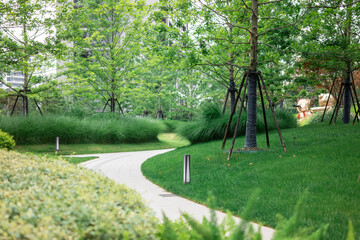 footpath through public garden